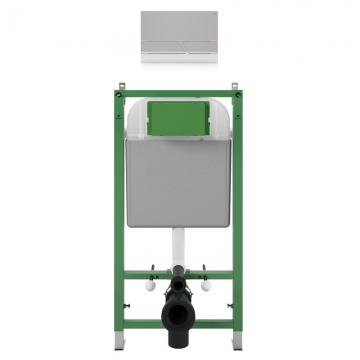 Bati-support pour WC suspendu modèle TECHNI avec plaque